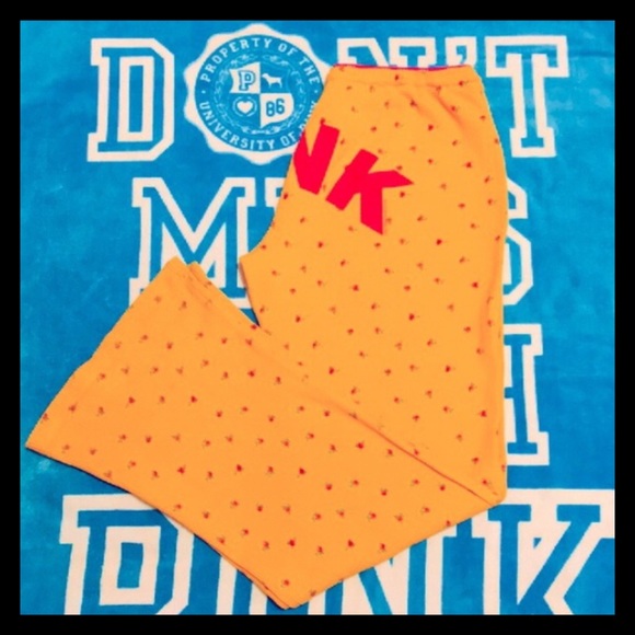 💕ⓅⒾⓃⓀ ⓋⓈ VINTAGE Exclusive Of Trims Sleep Pants💕 - Picture 3 of 8